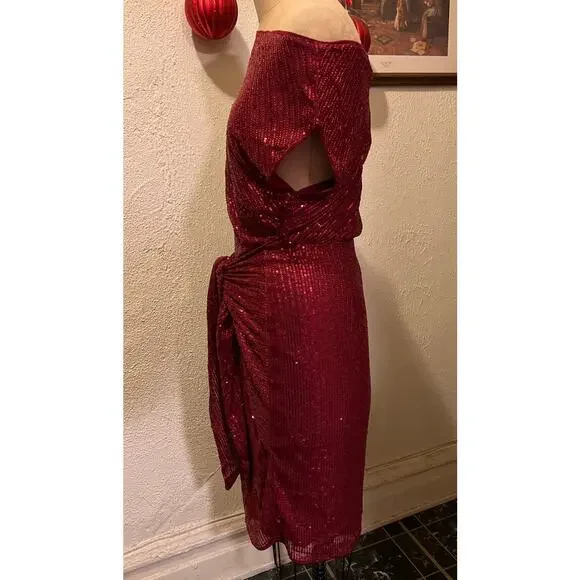 Grace Karin Sequin Glitter Off The Shoulder Cocktail Party Dress NWT Size XL - Picture 6 of 11